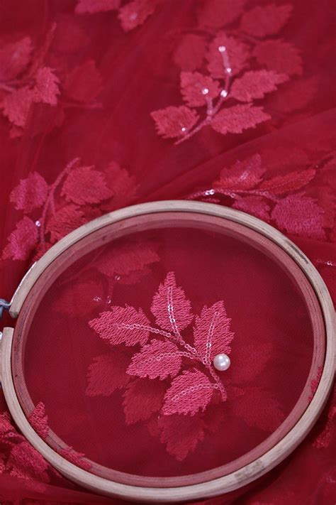 Buy Net Embroidery Fabric | Doeraa Net Fabric Online