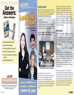 Fillable Online Looking Ahead - LACERA Workshops Brochure This brochure ...