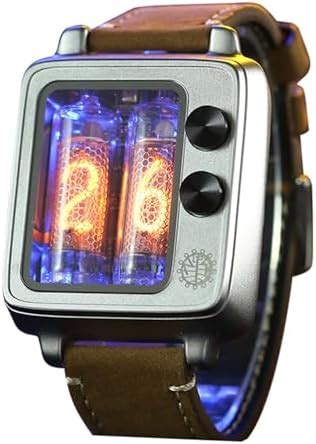 Buy MiBoce Nixie Tube Watch, Cyberpunk Nixie Tube Wrist Watch, with ...