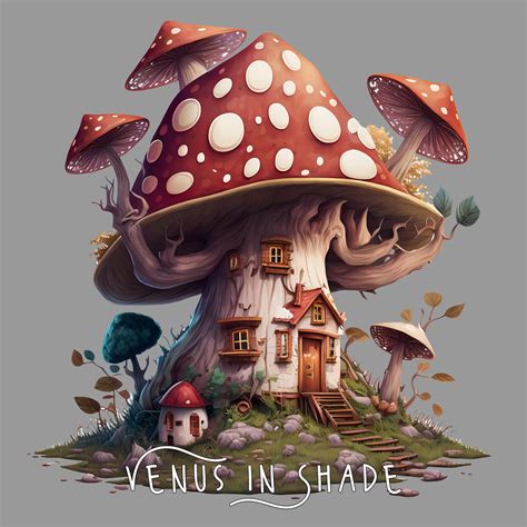 Mushroom House Fairy Mushroom Home Fungus Mycology Fantasy Lovers ...