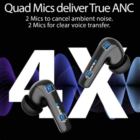 Buy Blaupunkt BTW300 Moksha Hybrid True ANC True Wireless Earbuds with ...