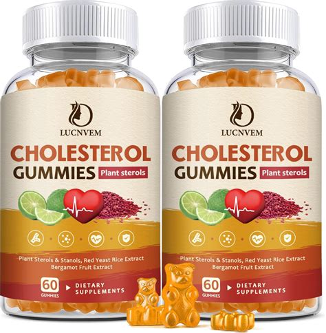 Amazon.com: (2 Pack) Cholesterol Supplements Gummies for Cholesterol Healthy, Plant Sterols ...
