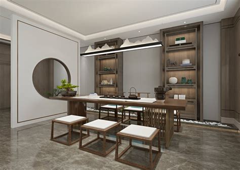 朴素的茶室空间，有格调又不显压抑，中式茶室值得拥有_紫云轩中式设计装饰机构