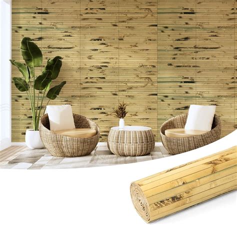 Amazon.com: Art3d Natural Bamboo Wall Panel for Interior Wall Decor ...
