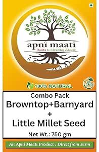 Apni Maati Millet Seeds for Sowing Combo Pack of 3 (Browntop+Barnyard ...