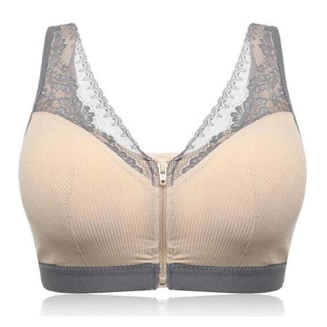 【ZERO-PRESSURE SUPPORT BRA】 Front Zipper Support Breast Best Bra ...