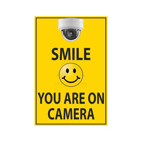 Anne Print Solutions® Smile Please You Are On Camera Stickers Pack Of 4 ...