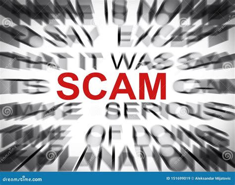 Texto De Blured Con El Foco En SCAM Imagen de archivo - Imagen de foco, resaltar: 151699019
