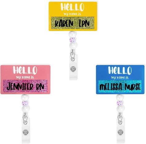 Custom Name LPN LVN RN Hello My Name is ID Card | Ubuy India