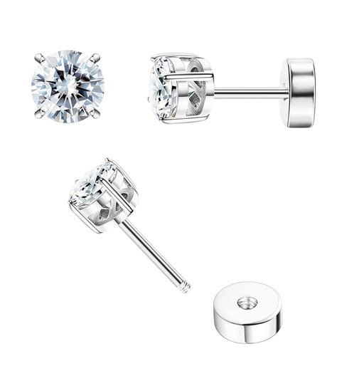 TUPMI Flat Back Earrings for Women Girls Hypoallergenic India | Ubuy