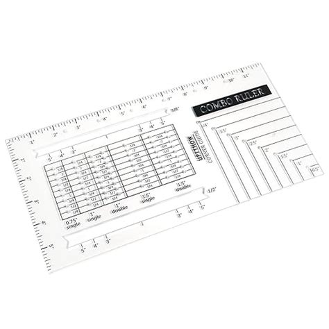 UPTTHOW Almighty Ruler Cutting Corners Guide Zipper Template Rivet ...