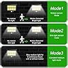 LANSOW Solar Motion Sensor Light Outdoor,320 Bright Cob LED,16.4Ft ...