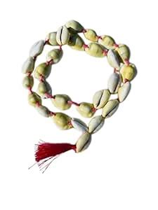 ANAWARIYAS yellow Laxmi Kodi Kaudi Mala | Kauri Shell Beads mala ...