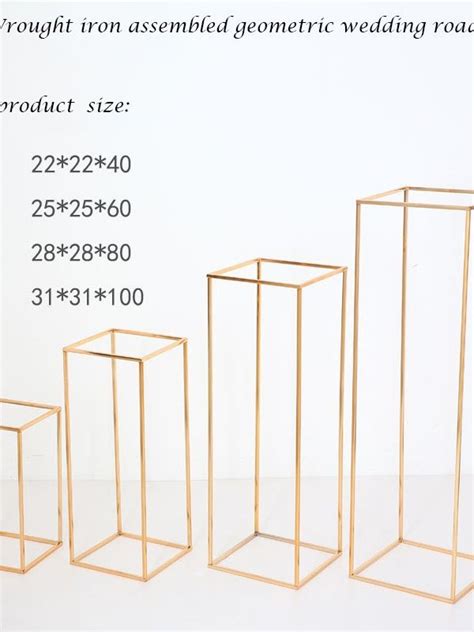 China New Wedding decoration centerpieces Tall gold metal iron flower ...