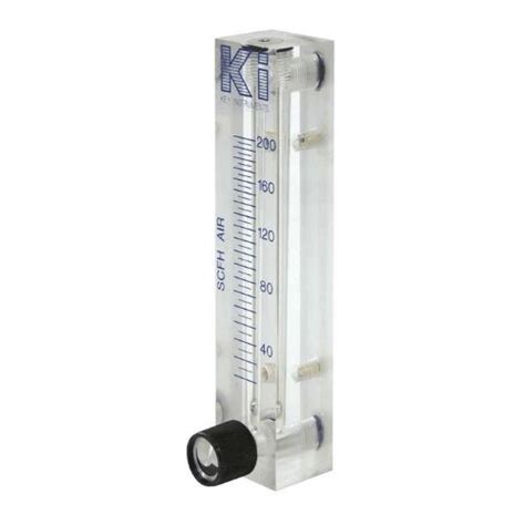 Key Instruments FR4A40BVBN-D Valved Acrylic Flowmeter for Gases, 0.4 to ...