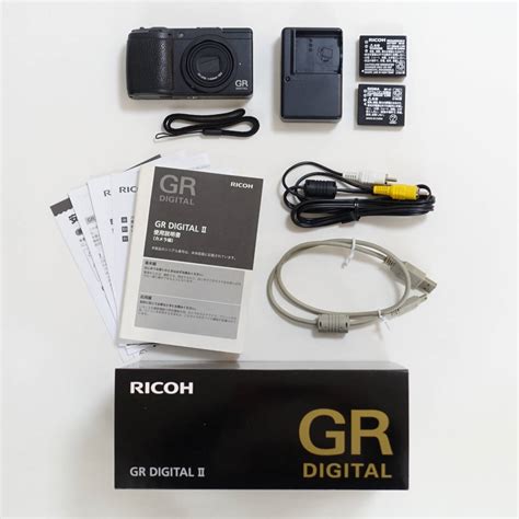 リコー RICOH / GR DIGITAL II・GRデジタルII・GR デジタル 2 / 元箱・取扱説明書・充電器・予備バッテリー ...