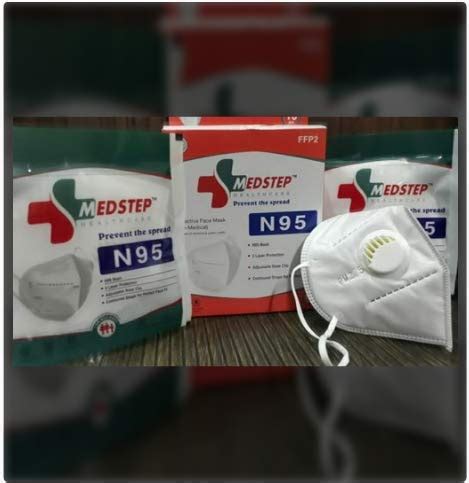 Medstep N-95 Face Mask Reusable Anti Pollution, High Filtration ...