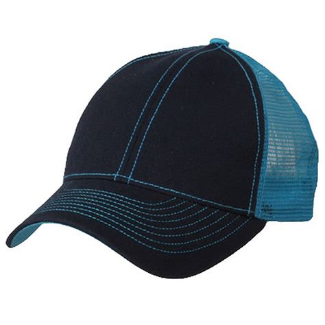 Buy MG Low Profile Structured Trucker Cap-Navy Aqua OSFM at Amazon.in