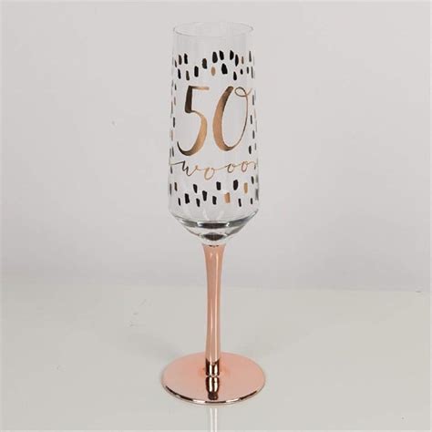 Buy Widdop and Co Hotchpotch Luxury Champagne Prosecco Flute Glass Rose ...