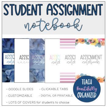 Image result for Assignment Notebook for Students