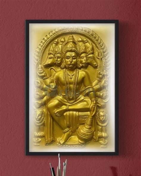 Buy Panchmukhi Hanuman 3D Relief Mural Wall Art in 3 sizes Online ...