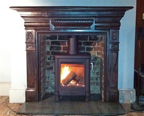 Original Victorian cast iron surround with slate hearth, renovated ...
