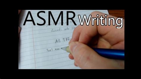 Image result for ASMR Writing