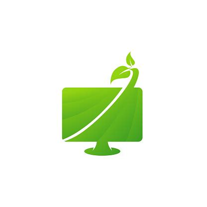 Computer Logo Green Colour 的图像结果