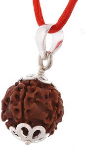 NAKSHATRA JUNCTION 6 Mukhi Nepali RUDRAKSHA Silver Pendant/Six Faced ...