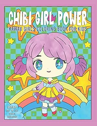 Chibi Girl Power Kawaii Girls Coloring Book: Cute Kawaii Characters ...