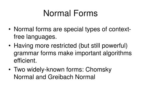 Examples of Normal Forms 的图像结果