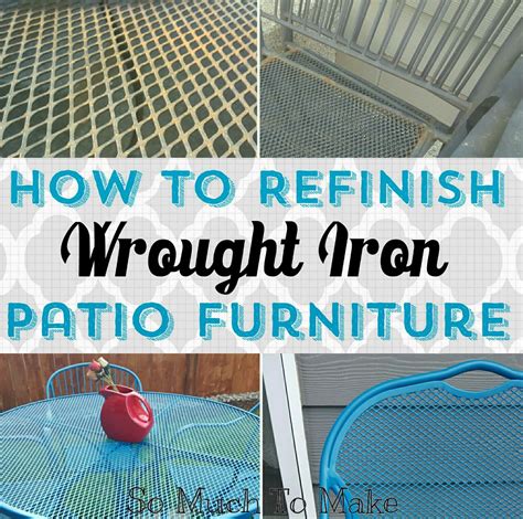 How to refinish wrought iron patio furniture – Artofit
