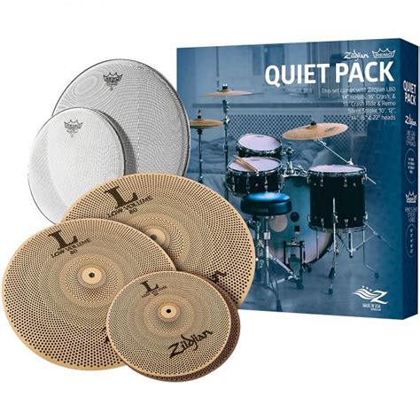 Zildjian Low Volume Cymbal Pack With Remo Silentstroke Heads