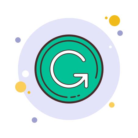 Grammarly icon in Bubbles Style