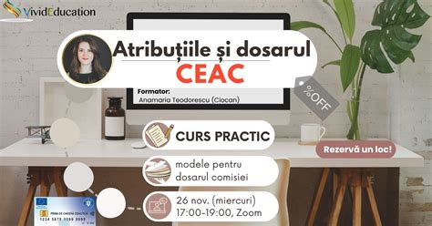 Curs online CEAC - atribuții și dosarul comisiei an școlar 2025-2026 ...
