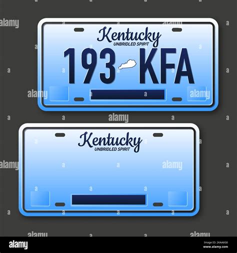 Kentucky license plate Stock Vector Images - Alamy
