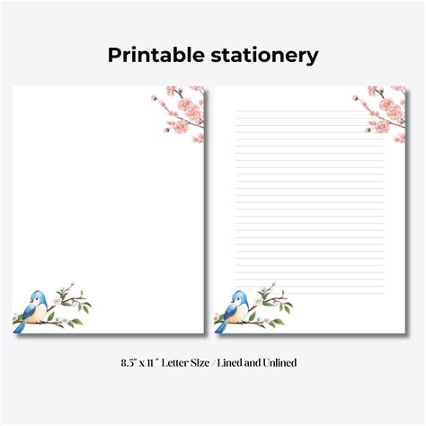 PRINTABLE Stationery, Printable Letter Writing Stationery Letter ...