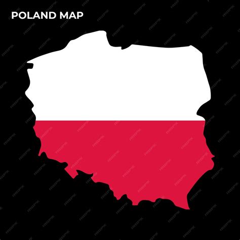Premium Vector | Poland national flag map design illustration of poland ...