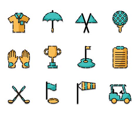 Golf Icon Color 的图像结果