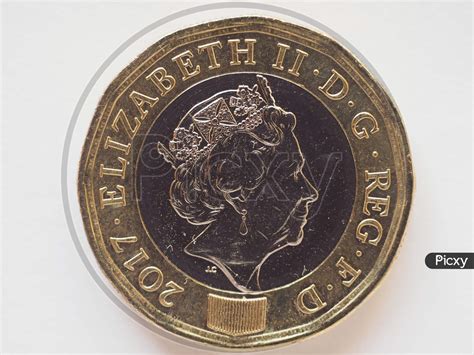 Image of London, Uk - Circa October 2018: 1 Pound Coin Money (Gbp), Currency Of United Kingdom ...