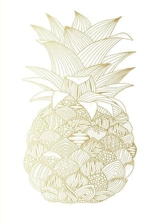 Buy Golden Pineapple Address Book: A5 (White/Gold Pineapple) Book ...