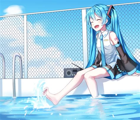 ille (xcpa7325) vocaloid hatsune miku feet tattoo wet | #965781 | yande.re