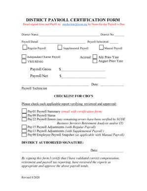 Fillable Online www.scoe.orgfilesDistrictPayrollDISTRICT PAYROLL ...