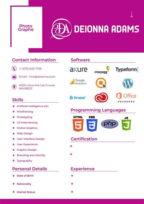 Entry #14 by amjad917 for Creative Resume Redesign in PDF | Word | Or ...