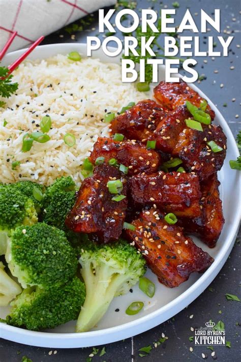 Korean Pork Belly Bites - Lord Byron's Kitchen