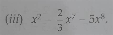 Identify which of the following algebraic expressions are polynomials ...