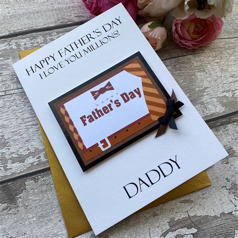 Handmade Father's Day Card 'Chocolate' - Handmade Cards -Pink & Posh