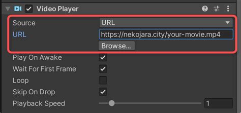 Unity Video URL 的图像结果