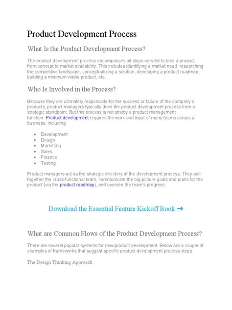 Product Development Process Document 的图像结果
