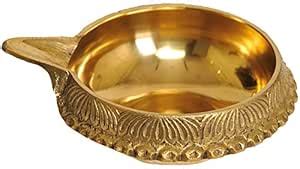 Buy Exotic India Puja Diya - Brass Online at Low Prices in India ...